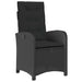 Set mobilier de grădină cu perne, 9 piese, negru, poliratan - WALTI WALTI