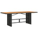 Set mobilier de grădină cu perne, 9 piese, negru, poliratan - WALTI WALTI