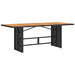 Set mobilier de grădină cu perne, 9 piese, negru, poliratan - WALTI WALTI