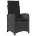 Set mobilier de grădină cu perne, 5 piese, negru, poliratan - WALTI WALTI
