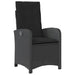 Set mobilier de grădină cu perne, 7 piese, negru, poliratan - WALTI WALTI