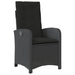 Set mobilier de grădină cu perne, 9 piese, negru, poliratan - WALTI WALTI