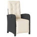 Set mobilier de grădină cu perne, 7 piese, negru, poliratan - WALTI WALTI