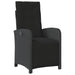 Set mobilier de grădină cu perne, 5 piese, negru, poliratan - WALTI WALTI