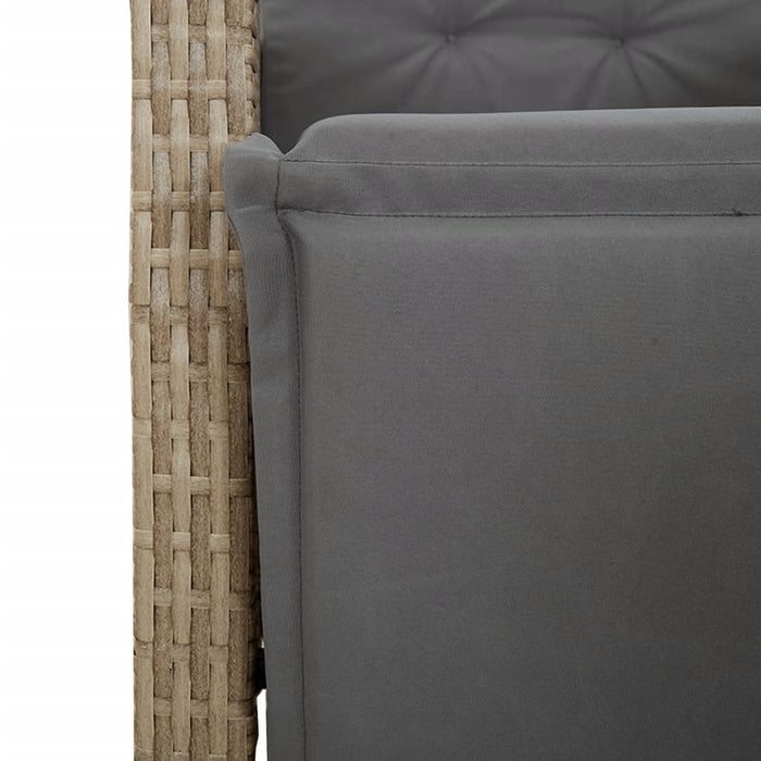 Set mobilier de grădină cu perne, 5 piese, bej, poliratan - WALTI WALTI