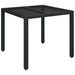 Set mobilier de grădină cu perne, 5 piese, negru, poliratan - WALTI WALTI