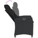 Set mobilier de grădină cu perne, 7 piese, negru, poliratan - WALTI WALTI
