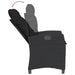 Set mobilier de grădină cu perne, 9 piese, negru, poliratan - WALTI WALTI