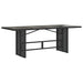Set mobilier de grădină cu perne, 7 piese, negru, poliratan - WALTI WALTI