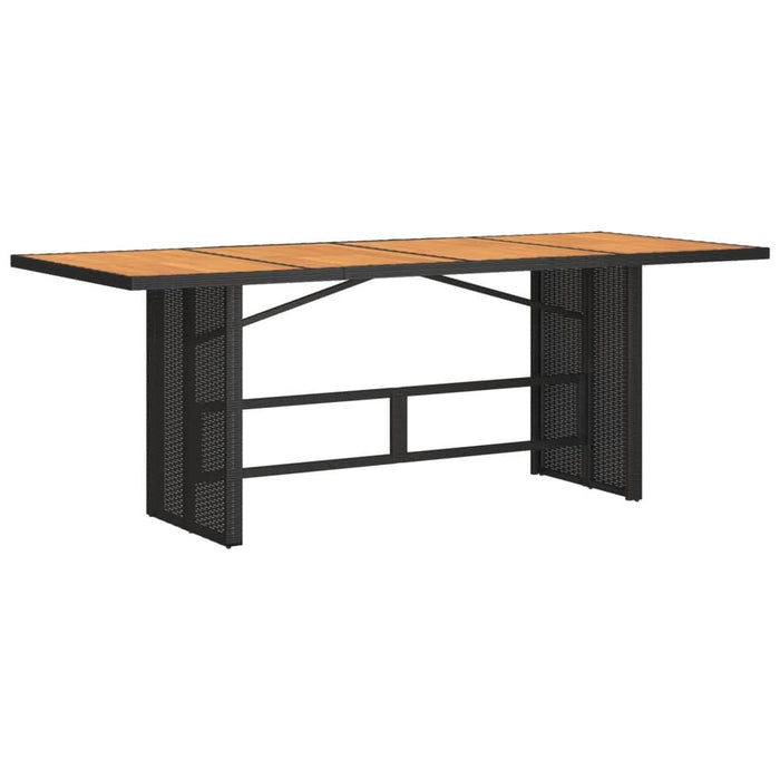 Set mobilier de grădină cu perne, 9 piese, negru, poliratan - WALTI WALTI