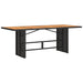 Set mobilier de grădină cu perne, 9 piese, negru, poliratan - WALTI WALTI