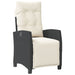 Set mobilier de grădină cu perne, 9 piese, negru, poliratan - WALTI WALTI