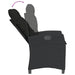 Set mobilier de grădină cu perne, 9 piese, negru, poliratan - WALTI WALTI
