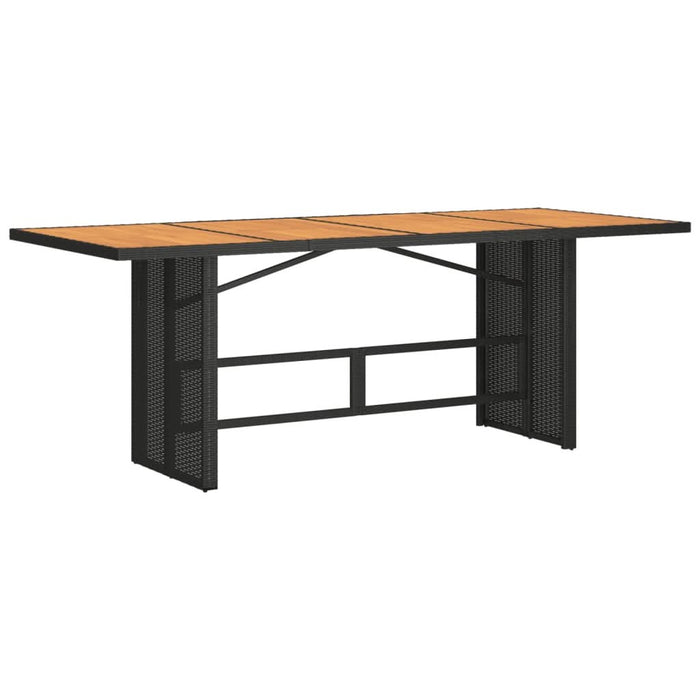 Set mobilier de grădină cu perne, 9 piese, negru, poliratan - WALTI WALTI