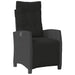 Set mobilier de grădină cu perne, 5 piese, negru, poliratan - WALTI WALTI