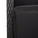 Set mobilier de grădină cu perne, 5 piese, negru, poliratan - WALTI WALTI