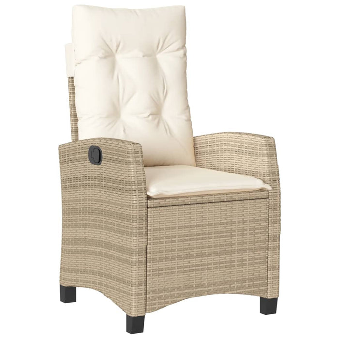 Set mobilier de grădină cu perne, 5 piese, bej, poliratan WALTI