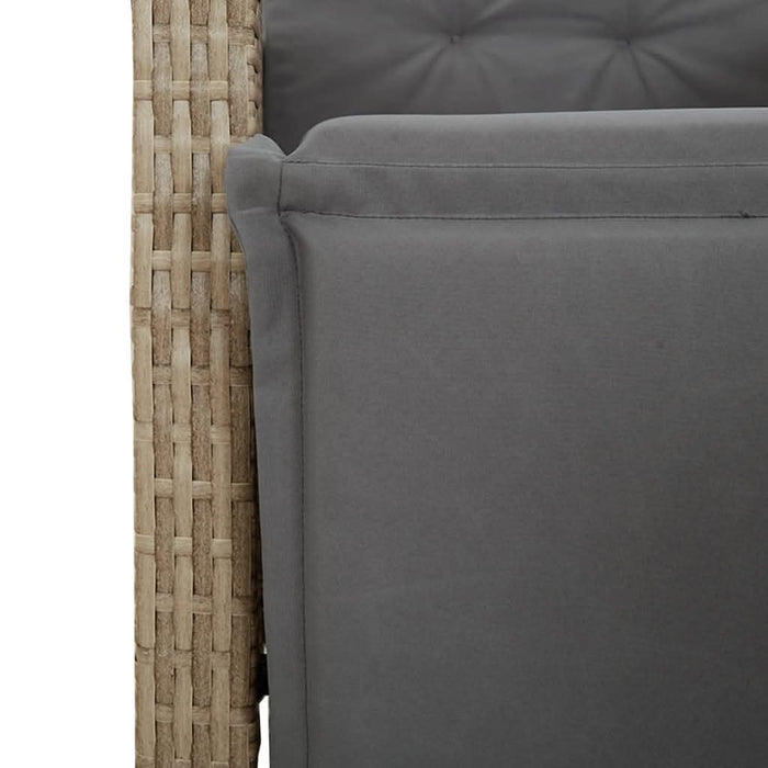 Set mobilier pentru grădină, 7 piese, cu perne, bej, poliratan - WALTI WALTI