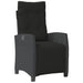Set mobilier de grădină cu perne, 7 piese, negru, poliratan - WALTI WALTI