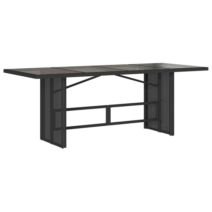 Set mobilier de grădină cu perne, 7 piese, negru, poliratan - WALTI WALTI