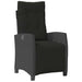 Set mobilier de grădină cu perne, 9 piese, negru, poliratan - WALTI WALTI