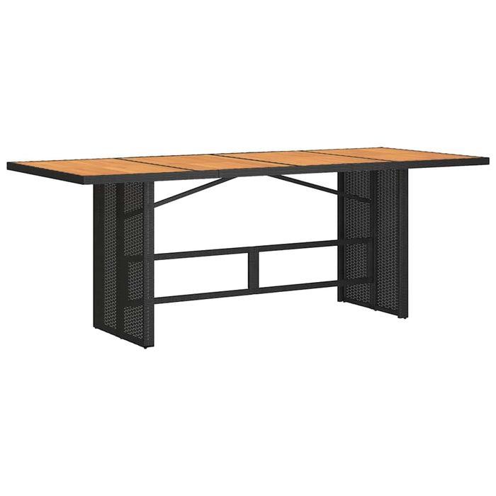Set mobilier de grădină cu perne, 9 piese, negru, poliratan - WALTI WALTI