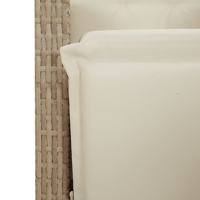 Set mobilier pentru grădină, 7 piese, cu perne, bej, poliratan - WALTI WALTI