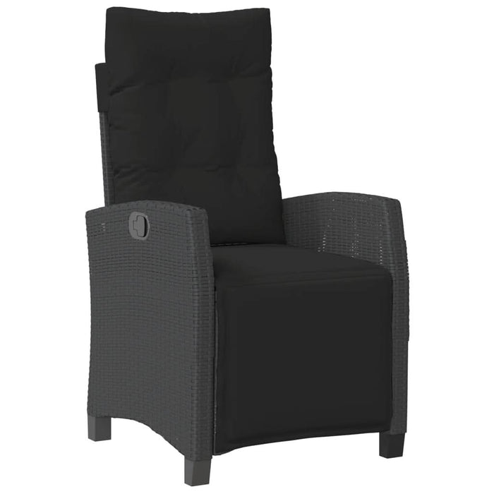 Set mobilier de grădină cu perne, 5 piese, negru, poliratan - WALTI WALTI