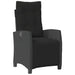 Set mobilier de grădină cu perne, 5 piese, negru, poliratan - WALTI WALTI