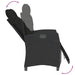 Set mobilier de grădină cu perne, 5 piese, negru, poliratan - WALTI WALTI