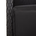 Set mobilier de grădină cu perne, 5 piese, negru, poliratan - WALTI WALTI