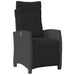 Set mobilier de grădină cu perne, 5 piese, negru, poliratan - WALTI WALTI