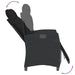 Set mobilier de grădină cu perne, 5 piese, negru, poliratan - WALTI WALTI