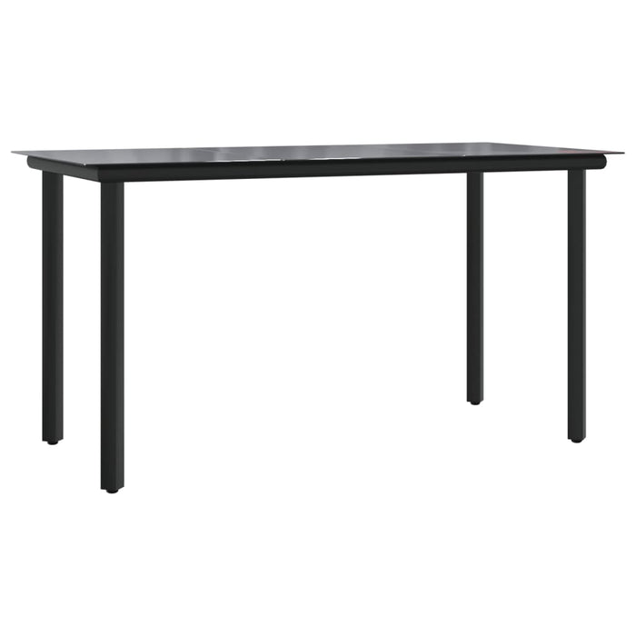 Set mobilier de grădină cu perne, 5 piese, negru, poliratan - WALTI WALTI