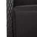 Set mobilier de grădină cu perne, 5 piese, negru, poliratan - WALTI WALTI