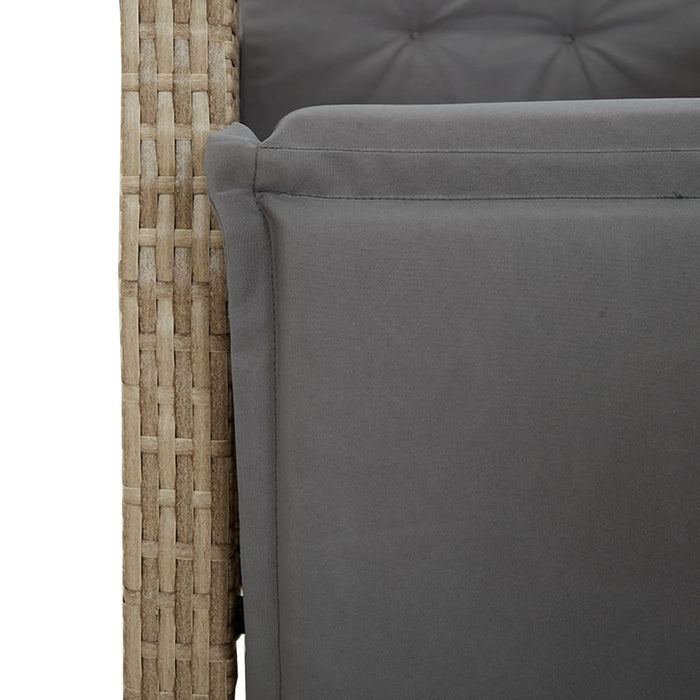 Set mobilier pentru grădină, 5 piese, cu perne, bej, poliratan - WALTI WALTI