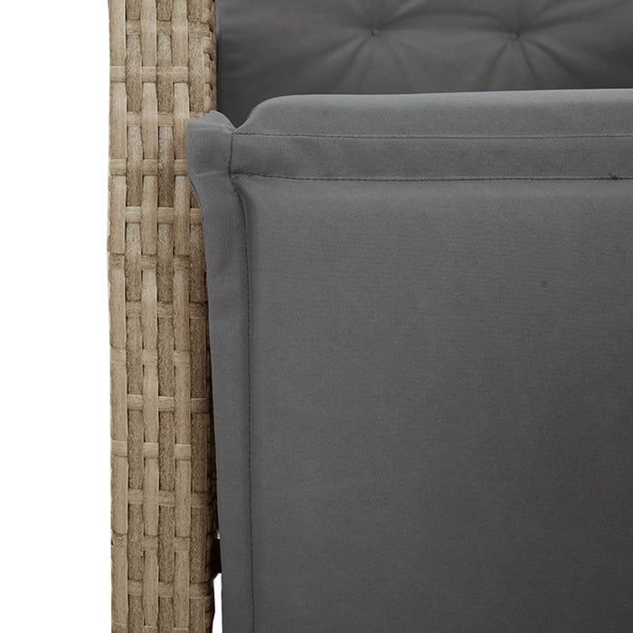 Set mobilier pentru grădină, 5 piese, cu perne, bej, poliratan - WALTI WALTI