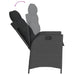 Set mobilier de grădină cu perne, 7 piese, negru, poliratan - WALTI WALTI
