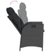 Set mobilier de grădină cu perne, 9 piese, negru, poliratan - WALTI WALTI