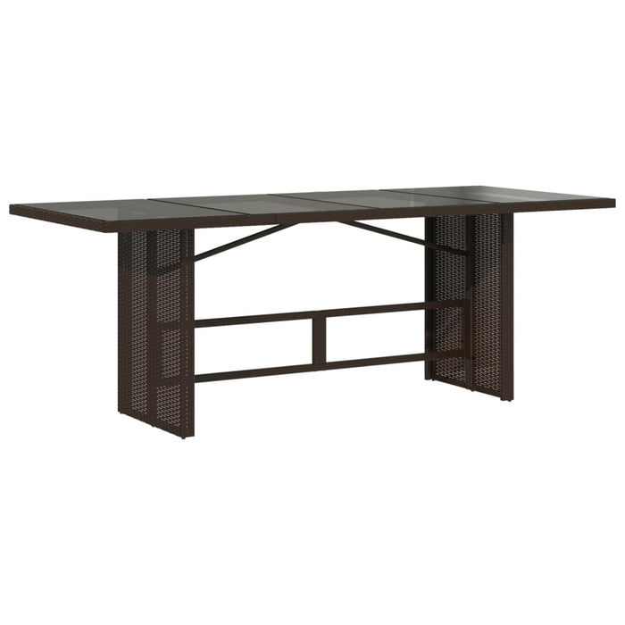 Set mobilier de grădină cu perne, 9 piese, maro, poliratan - WALTI WALTI