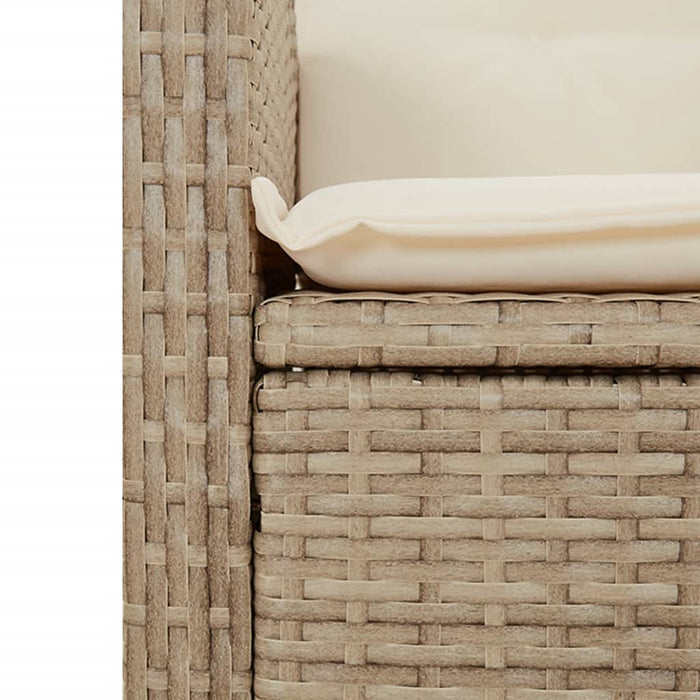 Set mobilier de grădină cu perne, 5 piese, bej, poliratan - WALTI WALTI