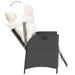 Set mobilier de grădină cu perne, 5 piese, negru, poliratan - WALTI WALTI