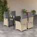 Set mobilier pentru grădină, 5 piese, cu perne, bej, poliratan - WALTI WALTI