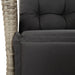 Set mobilier de grădină cu perne, 3 piese,gri deschis,poliratan - WALTI WALTI