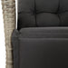 Set mobilier de grădină cu perne, 5 piese gri deschis poliratan - WALTI WALTI