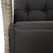 Set mobilier grădină cu perne, 9 piese, gri deschis, poliratan - WALTI WALTI