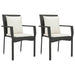 Set mobilier de grădină cu perne, 9 piese, negru, poliratan - WALTI WALTI