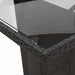 Set mobilier de grădină cu perne, 9 piese, negru, poliratan - WALTI WALTI