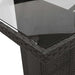 Set mobilier de grădină cu perne, 9 piese, negru, poliratan - WALTI WALTI