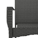Set mobilier de grădină cu perne, 9 piese, negru, poliratan - WALTI WALTI